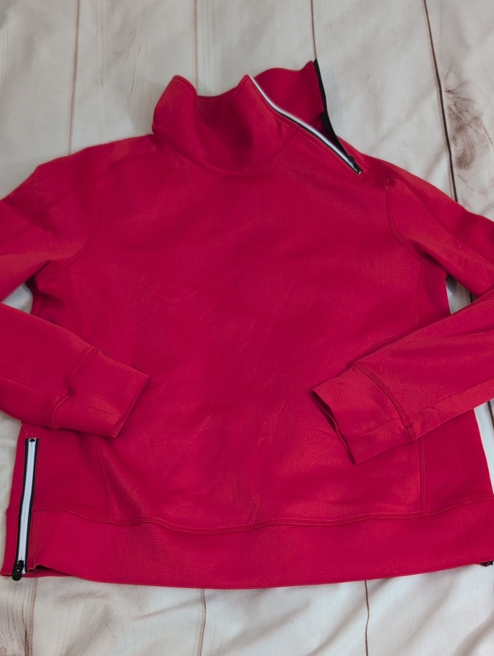 ACEGOLFS Women L NWT Red 2pc Golf Set Pullover Capri Pants Plushee - Picture 8 of 9